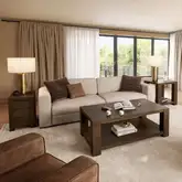 Brownstone 3 Piece Coffee Table Set in Chocolate Brown